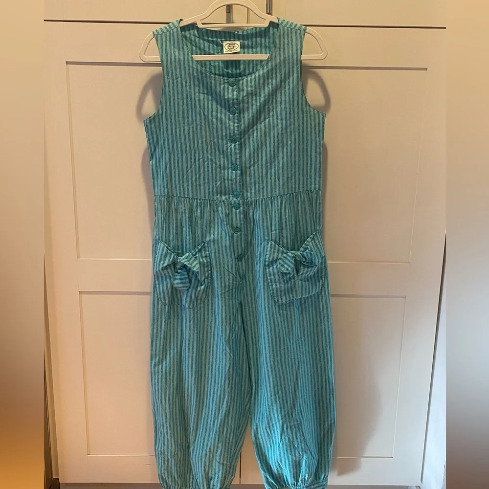 Vintage Laura Ashley Romper Jumper Jumpsuit - Picture 5 of 12